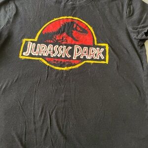 Kids Jurassic Park Logo Tee - Black
